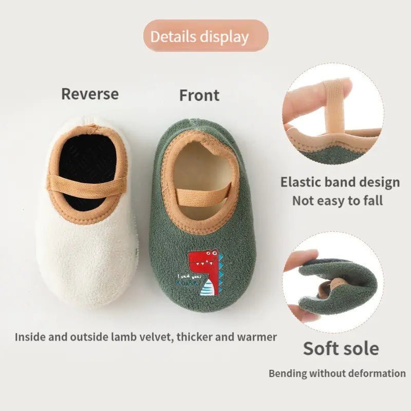 Warm Non-Slip Baby Socks and Shoes for Newborns